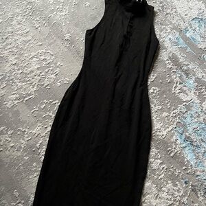 Elegant Black Sleeveless Dress